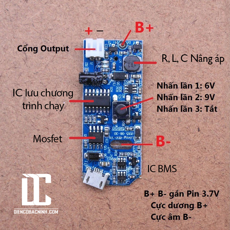 mạch quạt tích điện