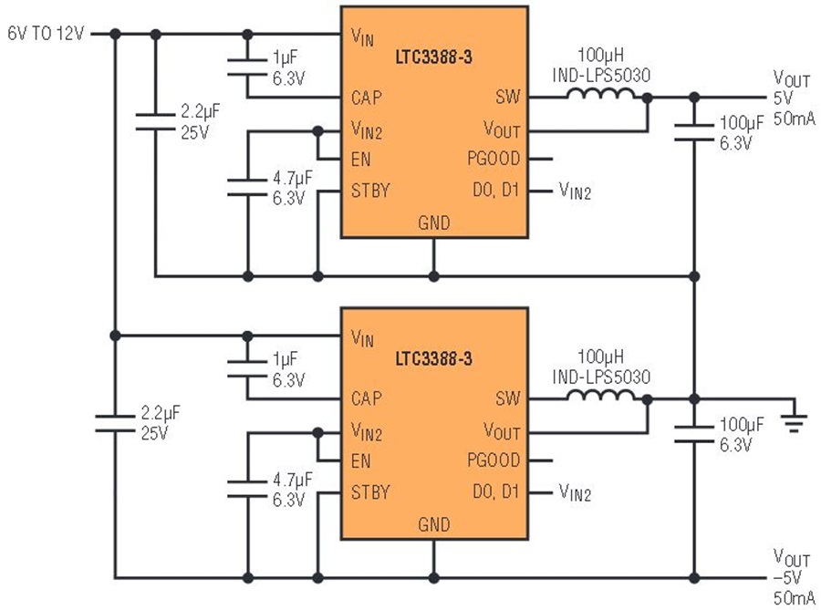 Bộ nguồn đối xứng ±5V