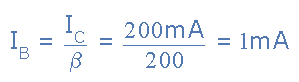 Transistor hoạt động như một công tắc