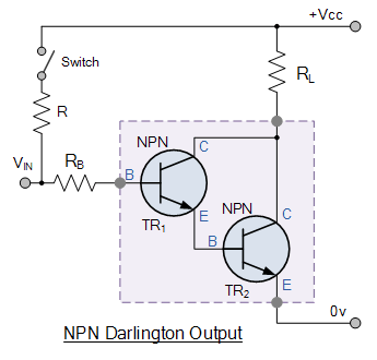Transistor hoạt động như một công tắc