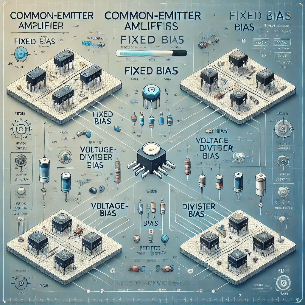 Phân Tích Chi Tiết Các Loại Biasing Cho Common-Emitter Amplifier