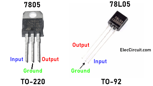 các kiểu đóng gói của ic 7805